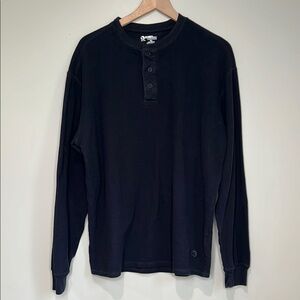 Gander Mtn 100% Cotton Long Sleeve Tee Black Men’s XL